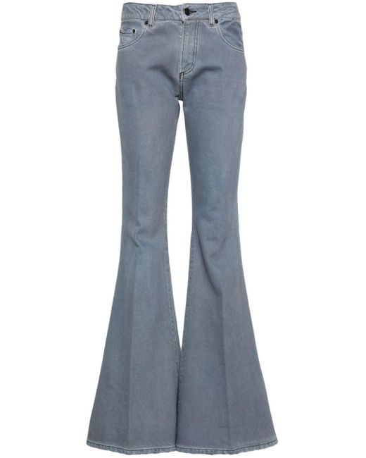 Haikure Farrah Flared Jeans Met Gerafeld-effect in het Blue