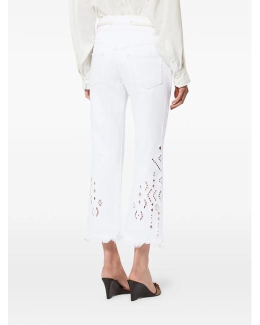Isabel Marant White Alison Pants