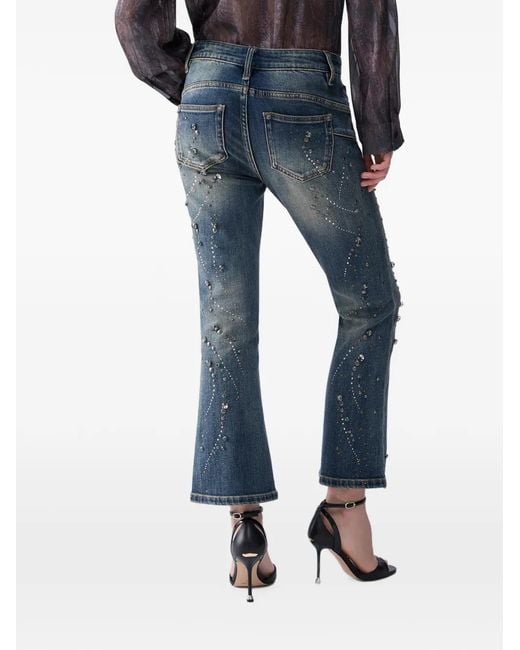 Vaqueros Bootcut Con Strass Liu Jo de color Blue