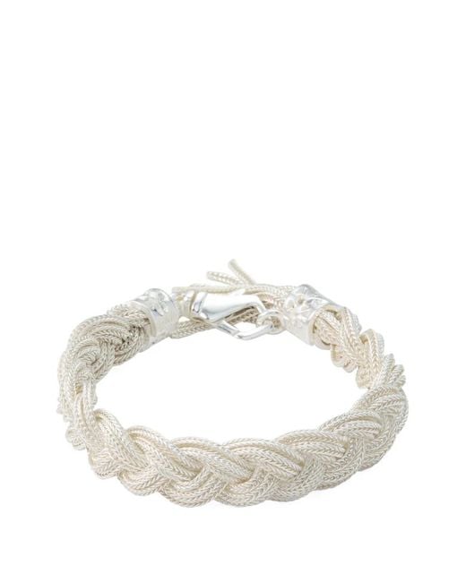 Emanuele Bicocchi White Ice Braided Bracelet