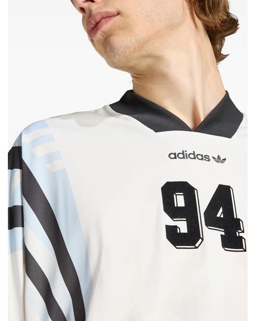 Adidas White Santiago Aop Infill T-Shirt for men