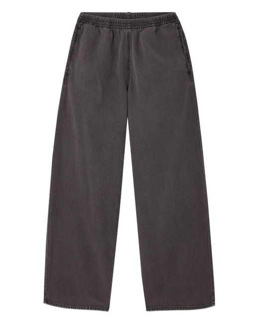 Pantalon Droit À Taille Élastiquée American Vintage en coloris Gray