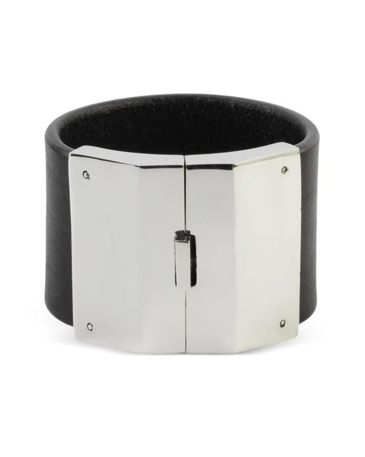 Parts Of 4 Gray Box Lock Sterling Bracelet