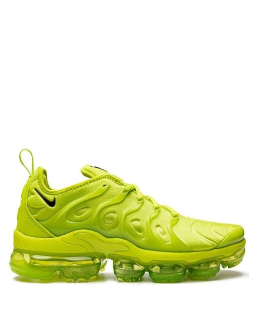 Nike Green Air Vapormax Plus "Tennis Ball" Sneakers