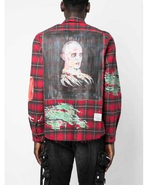 Amiri Red Graphic-Print Shirt for men