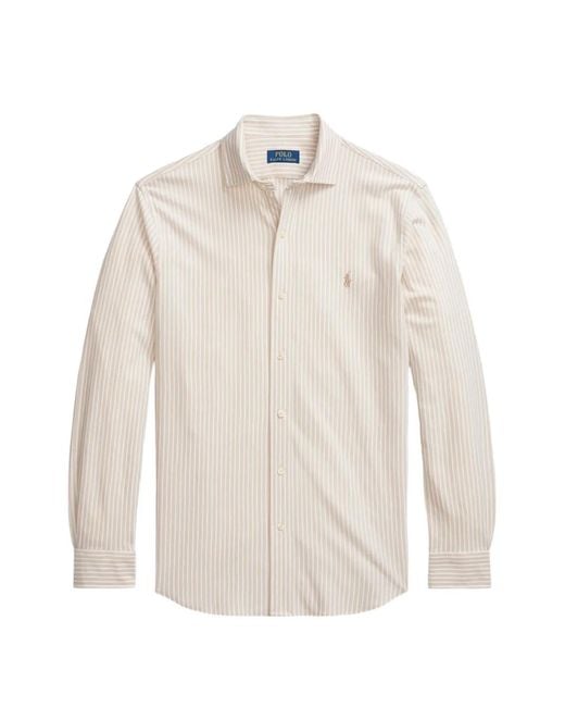 Polo Ralph Lauren White Striped Button-Up Shirt for men