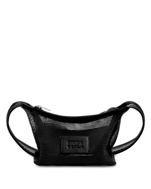 Bimba Y Lola Black Mesh Mini Bag
