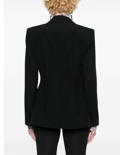 Wide-lapels single-breasted blazer di Nina Ricci in Black