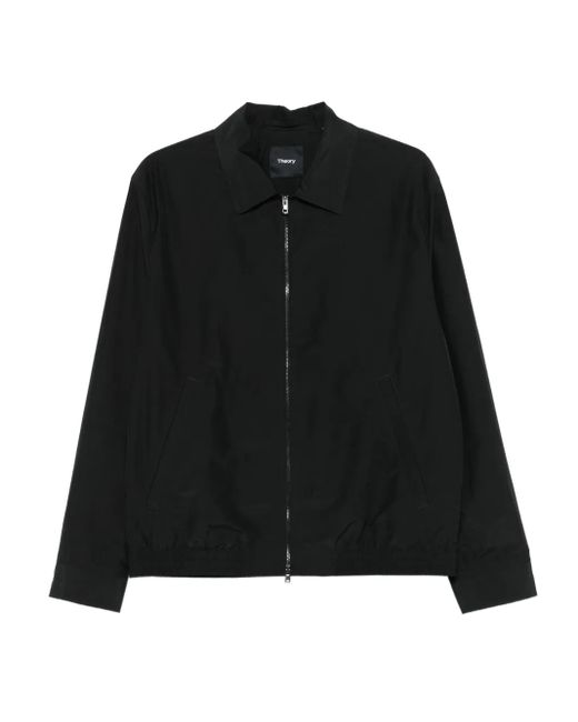 Theory Black Zip-Up Shirt Jacket for men