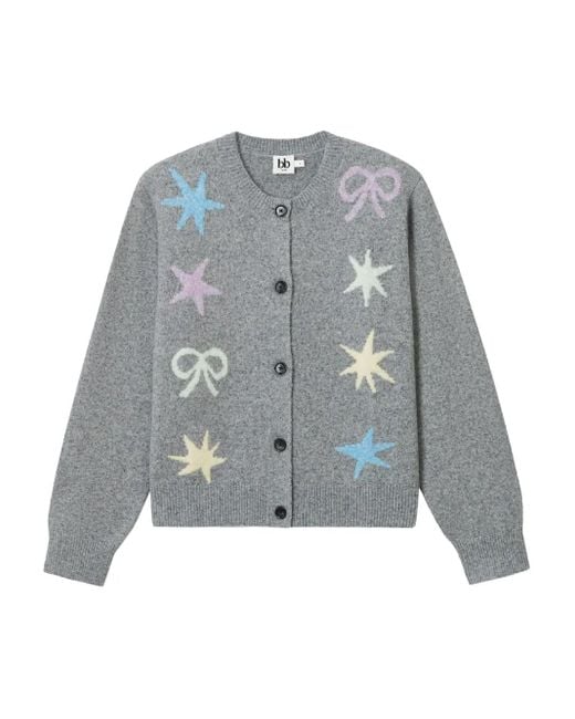 Cardigan À Ornements B+ AB en coloris Gray