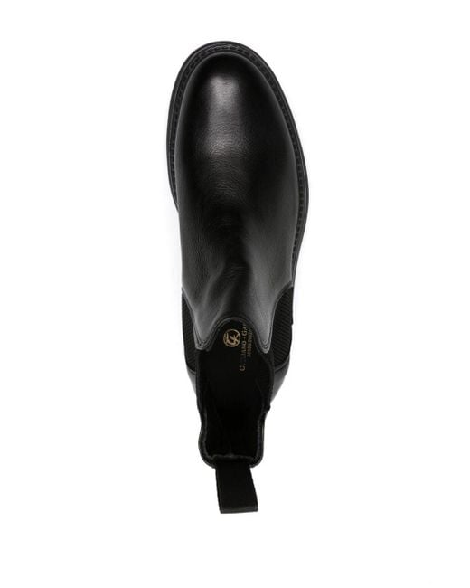 Giuliano Galiano Black Sergio Leather Boots for men