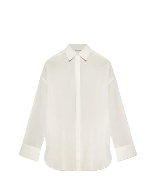 By Malene Birger White Derris Sheer Shirt