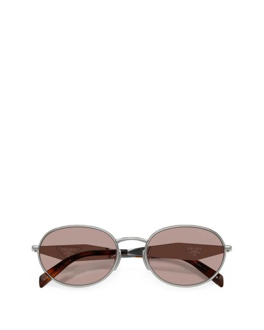 Prada Pink Oval-Frame Sunglasses