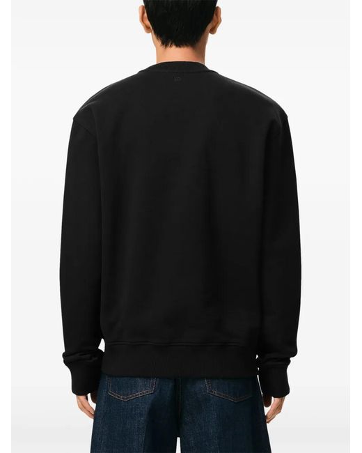 AMI Black Ami De Coeur Sweatshirt for men