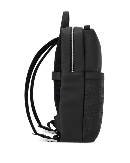 Sac À Dos En Cuir À Motif Gancini Embossé Ferragamo pour homme en coloris Black