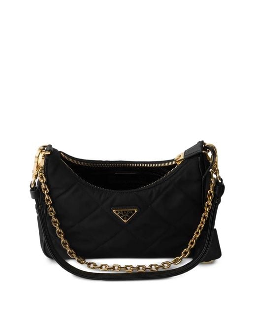 Prada Black Re-Edition Quilted Re-Nylon Mini-Bag