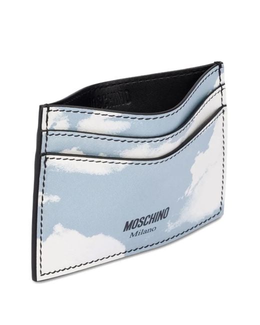 Moschino Blue Archive Clouds Wallet