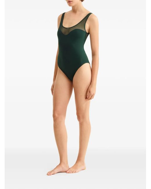 Eres Charisme Badpak Met Mesh Vlakken in het Green
