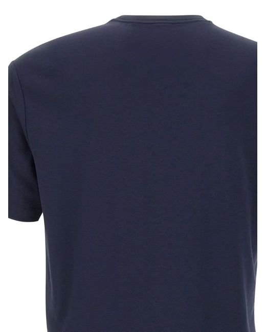 EA7 Blue Logo Short-Sleeve T-Shirt for men