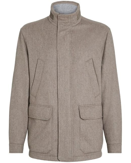 Zegna Brown Elements Jacket for men
