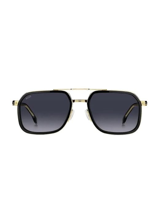 Occhiali Da Sole Squadrati di Boss in Blue da Uomo