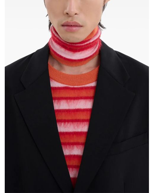 Marni Black Logo-Appliqué Single-Breasted Blazer for men