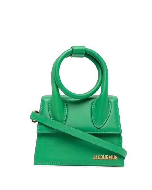 jacquemus le chiquito noeud medium leather top handle bag