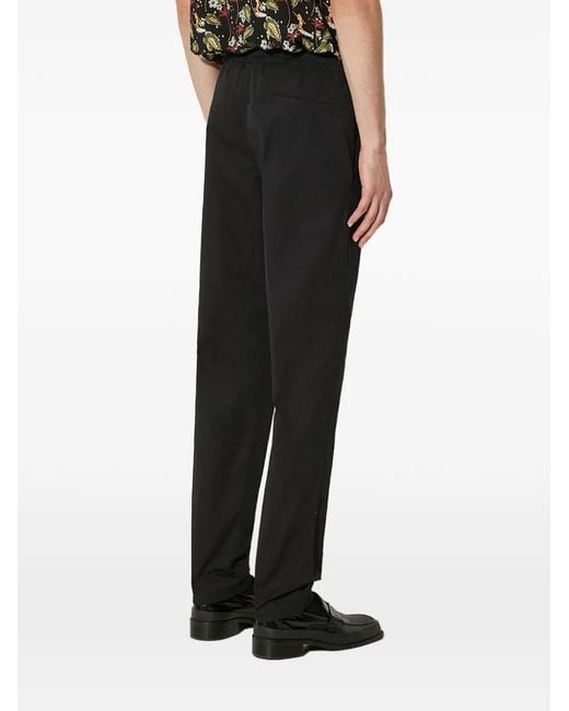 A.P.C. Black Drawstring-Fastening Trousers for men