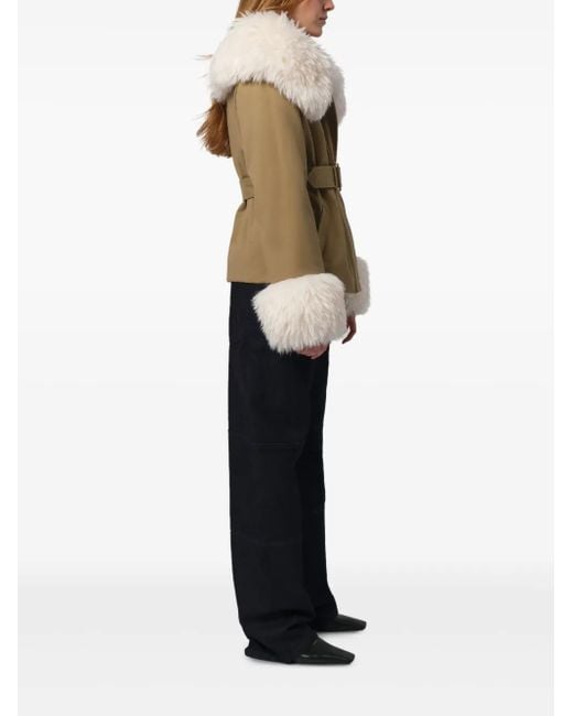 Apparis Natural Parker Belted Jacket