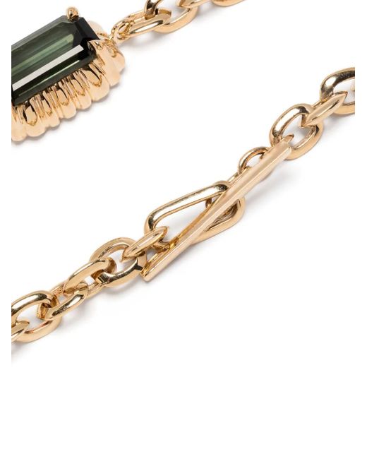 Lizzie Mandler Metallic 18Kt Fluted Pendant Necklace