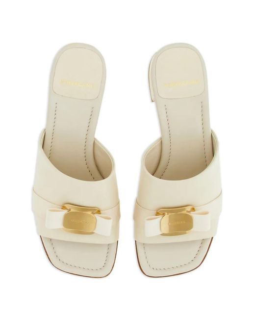 Ferragamo Natural 40Mm Vara Sandals