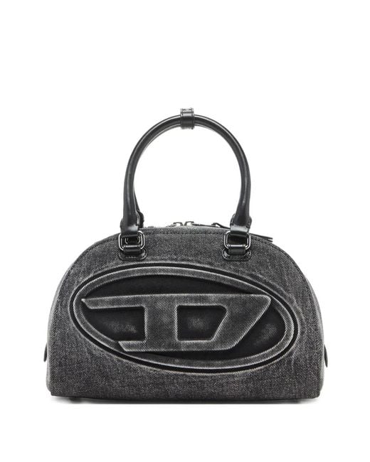 DIESEL Black 1Dr Dome Top-Handle Tote Bag