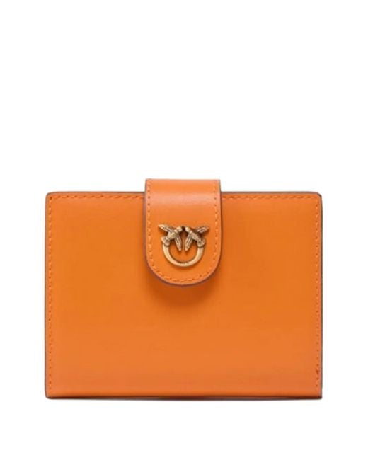 Pinko Orange Logo-Detail Wallet