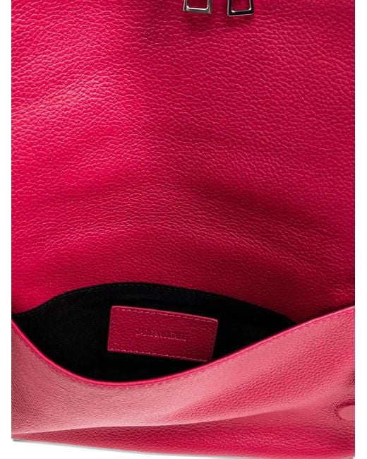 Zadig & Voltaire Pink Rock Leather Shoulder Bag