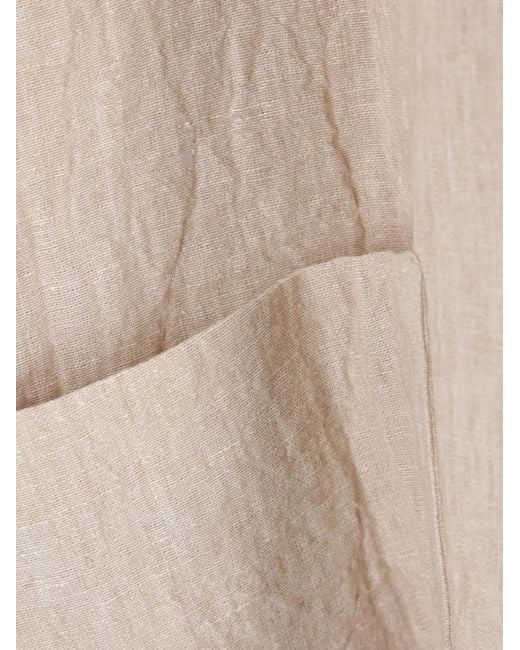 Daniela Gregis Natural Patch-Pocket Linen Jacket