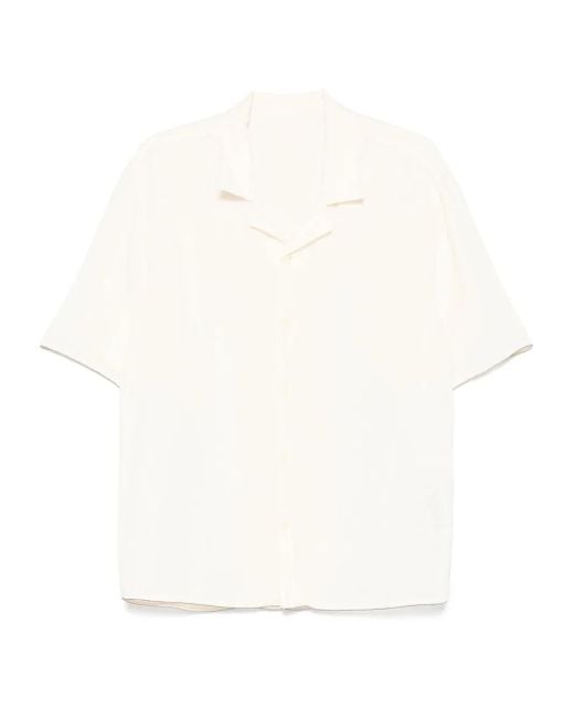 メンズ 120% Lino リネンシャツ White
