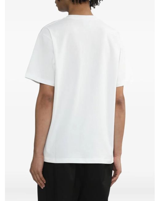 KTZ White Logo-Graphic Printed T-Shirt for men