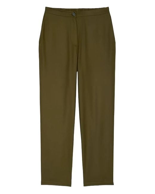 Marc O' Polo Green Tailored High-Waisted Trousers