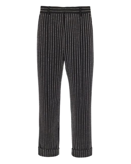 Balmain Hose Mit Kristallstreifen in Gray für Herren