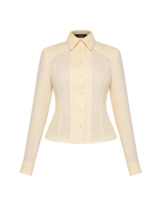 Anouki Button-Down Overhemd in het Natural