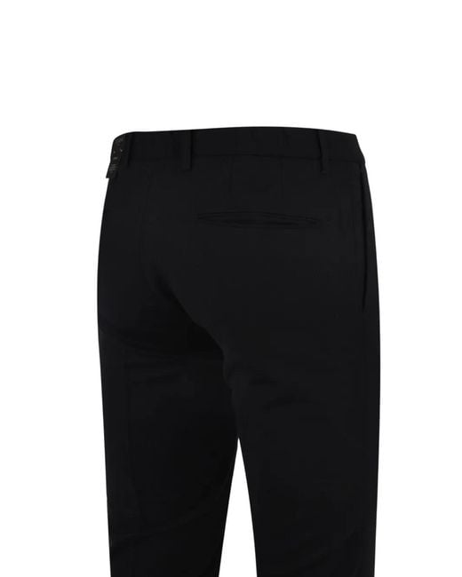 Slowear Black Button Trousers for men