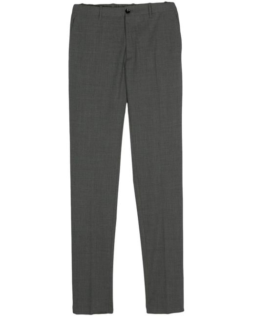 Incotex Gray Tapered Tailored Trousers for men