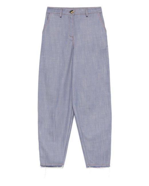 Mariuccia Milano コントラストステッチ ジーンズ Blue