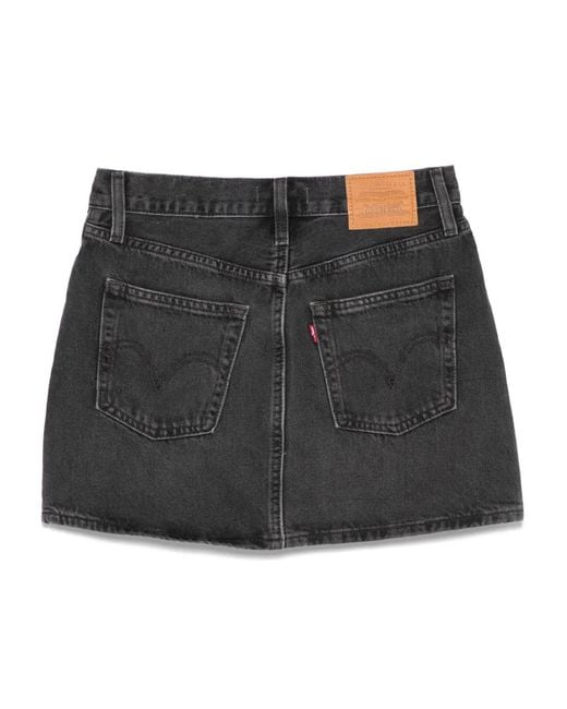 Levi's Black Icon Mini Skirt
