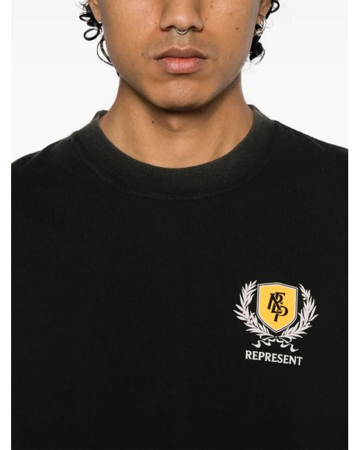 Represent Black Crest T-Shirt for men