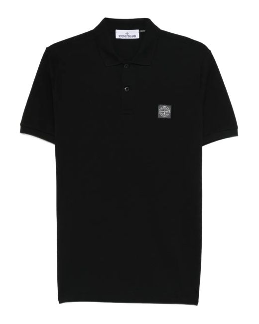 Stone Island Black Polo Short Sleeve