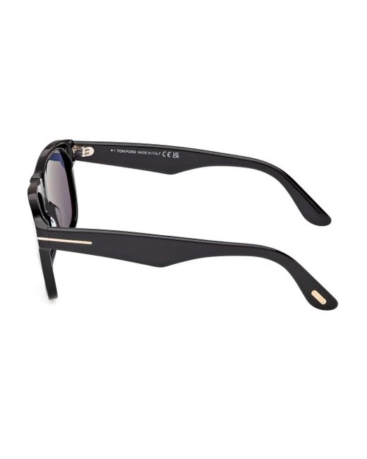 Tom Ford Blue Rectangle-Frame Sunglasses for men