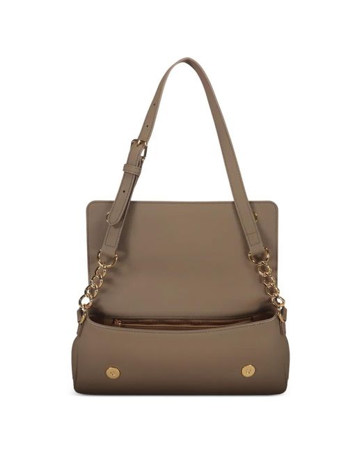 Love Moschino White Flap Chain Shoulder Bag