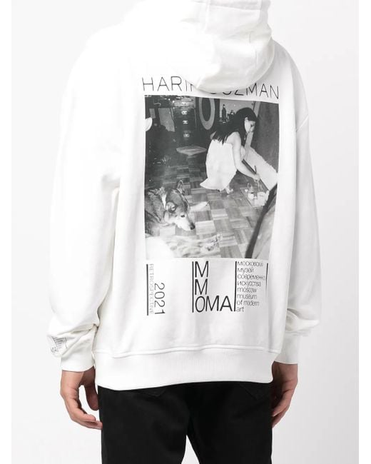 Haculla White X Harif Guzman Moma Show Hoodie for men