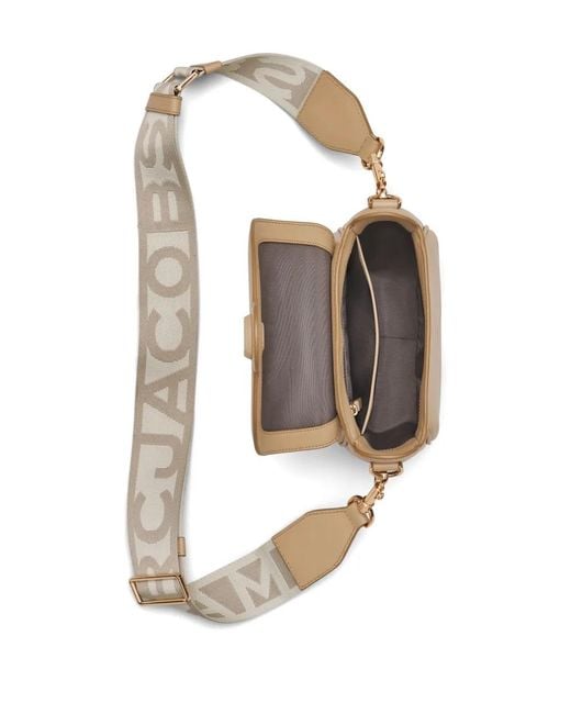 Marc Jacobs Natural The Saddle Half Moon Leather Bag